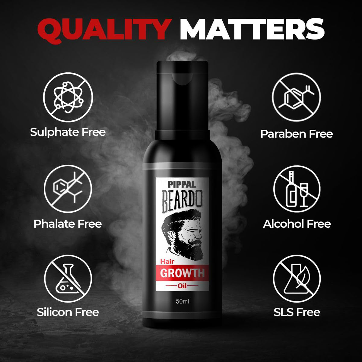 Beard & Hair Growth Oil for Stronger & Fuller Beard Hair 1X50ml
